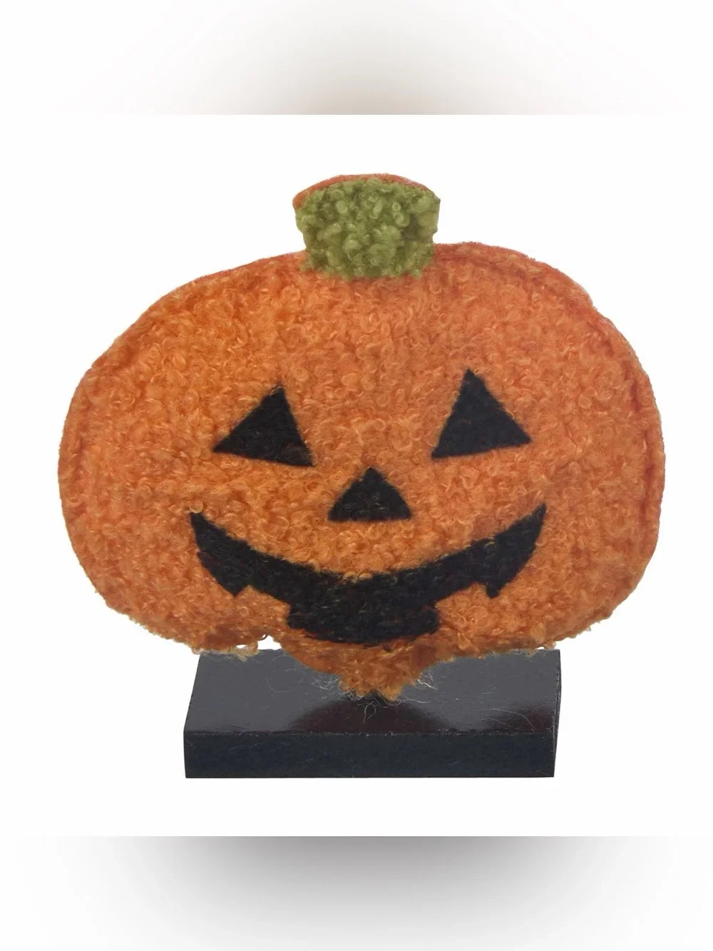 🎃 Halloween Orange Pumpkin Shaped Plush Icon Tabletop Decor Jack-O-Lantern